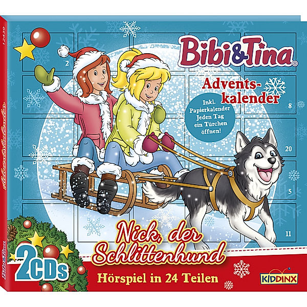 Bibi & Tina - Bibi & Tina - Adventskalender: Nick, der Schlittenhund,1 Audio-CD, Bibi & Tina