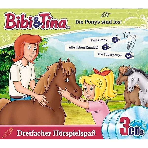 Bibi & Tina - Bibi & Tina - Die Ponys sind los,3 Audio-CD, Bibi & Tina