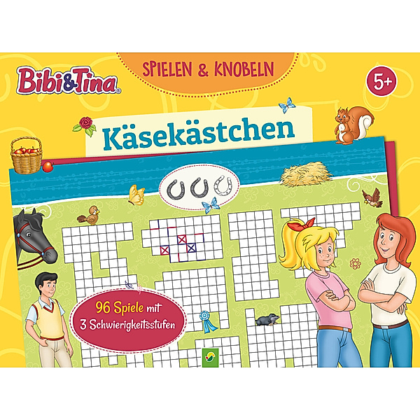 Bibi & Tina Käsekästchen Spieleblock, Schwager & Steinlein Verlag