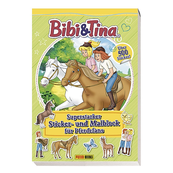 Bibi & Tina: Superstarker Sticker- und Malblock für Pferdefans, Panini