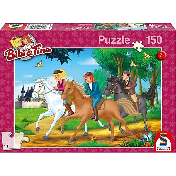 Bibi und Tina (Kinderpuzzle), Um die Wette