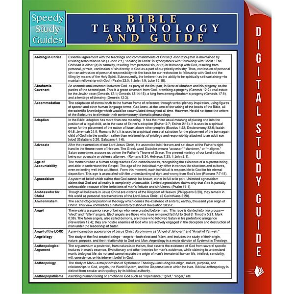 Bible Terminology And Guide / Dot EDU, Speedy Publishing