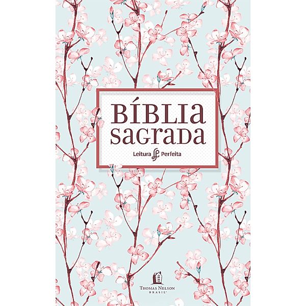 Bíblia NVI, Flexível, Tecido, Cerejeira, Leitura Perfeita