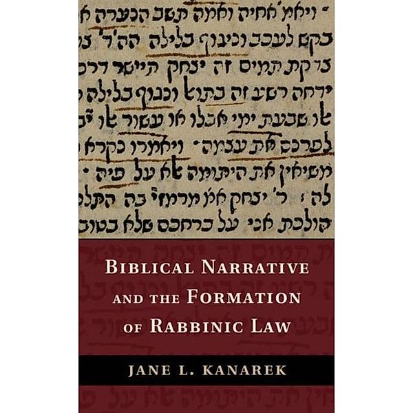 Biblical Narrative and the Formation of Rabbinic Law, Jane L. Kanarek