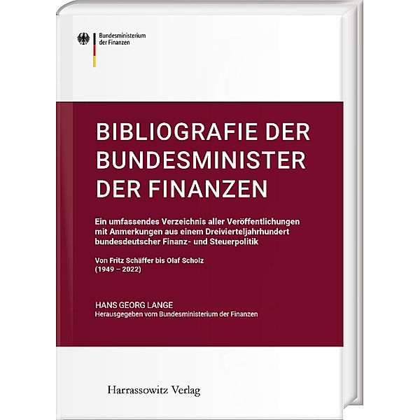 Bibliografie der Bundesminister der Finanzen, Hans-Georg Lange