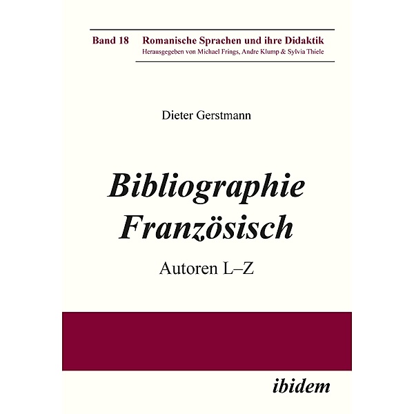 Bibliographie Französisch, Dieter Gerstmann