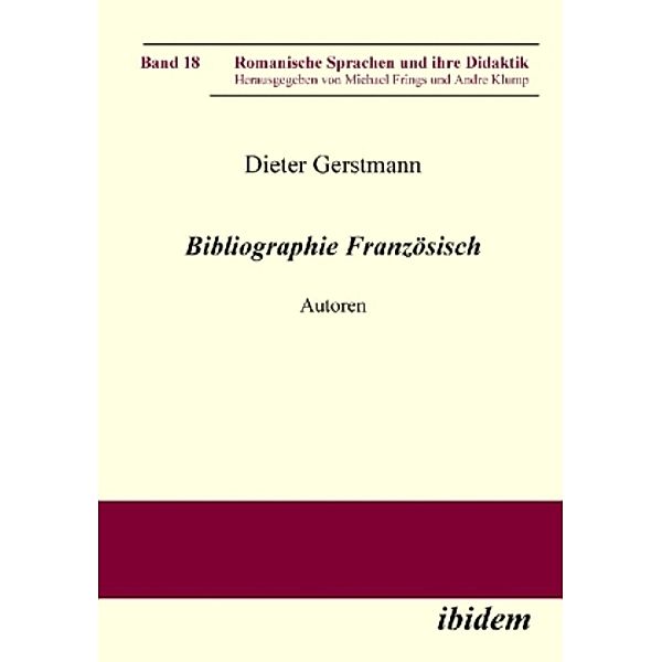 Bibliographie Französisch, Dieter Gerstmann