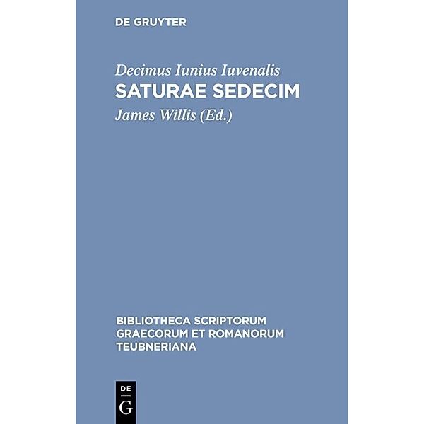 Bibliotheca scriptorum Graecorum et Romanorum Teubneriana / Saturae sedecim, Juvenal