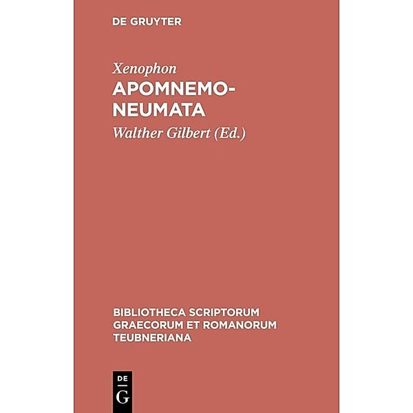 Bibliotheca scriptorum Graecorum et Romanorum Teubneriana / Apomnemoneumata, Xenophon