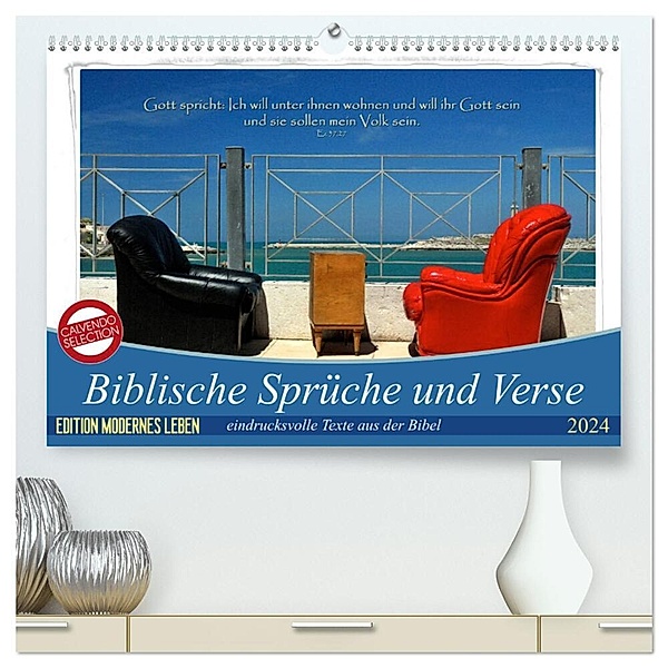 Biblische Sprüche und Verse (hochwertiger Premium Wandkalender 2024 DIN A2 quer), Kunstdruck in Hochglanz, Photograph HC Bittermann