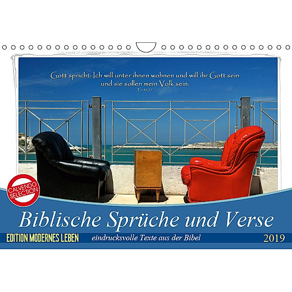 Biblische Sprüche und Verse (Wandkalender 2019 DIN A4 quer), H. C. Bittermann