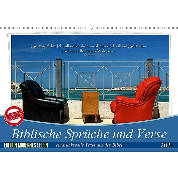 Biblische Sprüche und Verse (Wandkalender 2021 DIN A3 quer), Photograph HC Bittermann