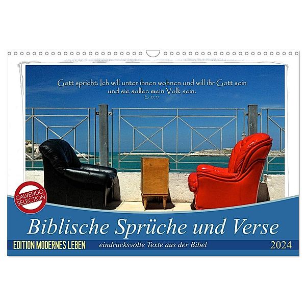 Biblische Sprüche und Verse (Wandkalender 2024 DIN A3 quer), CALVENDO Monatskalender, Photograph HC Bittermann