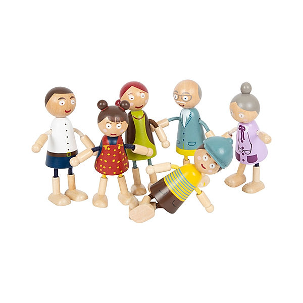 small foot® Biegepuppen FAMILIE 6-teilig aus Holz