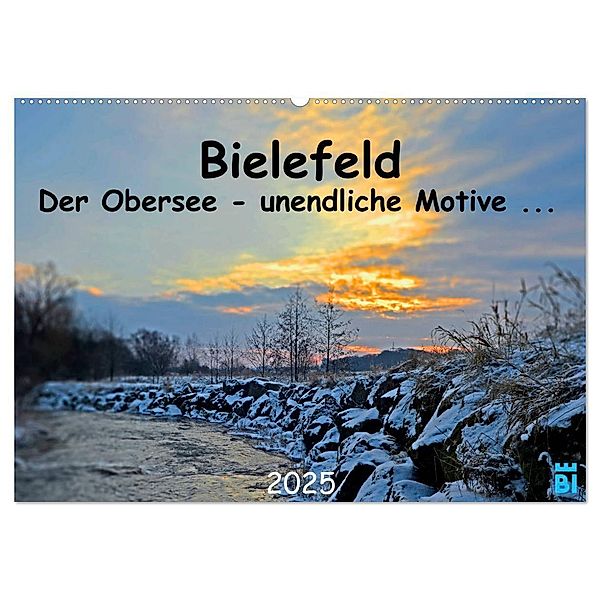 Bielefeld - Der Obersee - unendliche Motive... (Wandkalender 2025 DIN A2 quer), CALVENDO Monatskalender, Calvendo, Wolf Kloss