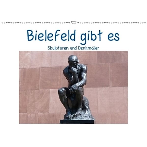 Bielefeld gibt es! Skulpturen und Denkmäler. (Wandkalender 2017 DIN A2 quer), Kurt Schwarzer