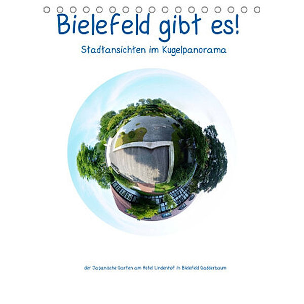 Bielefeld gibt es! Stadtansichten im Kugelpanorama (Tischkalender 2022 DIN A5 hoch), Kurt Schwarzer