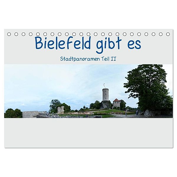 Bielefeld gibt es! Stadtpanoramen Teil 2 (Tischkalender 2024 DIN A5 quer), CALVENDO Monatskalender, Kurt Schwarzer