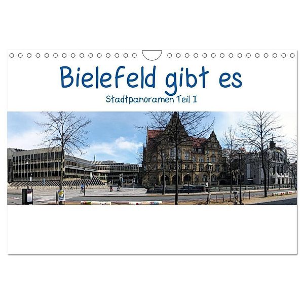 Bielefeld gibt es! Stadtpanoramen (Wandkalender 2024 DIN A4 quer), CALVENDO Monatskalender, Kurt Schwarzer