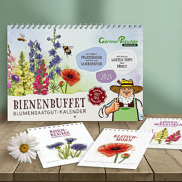 Bienenbuffet Blumensaatgut-Kalender 2025