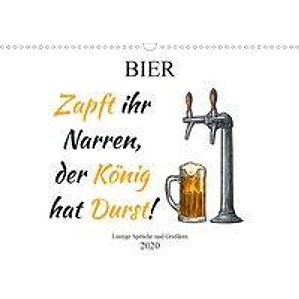 Bier - Lustige Sprüche und Grafiken (Wandkalender 2020 DIN A3 quer), pixs:sell@Adobe Stock und Boom Manufaktur@Spreadshirt