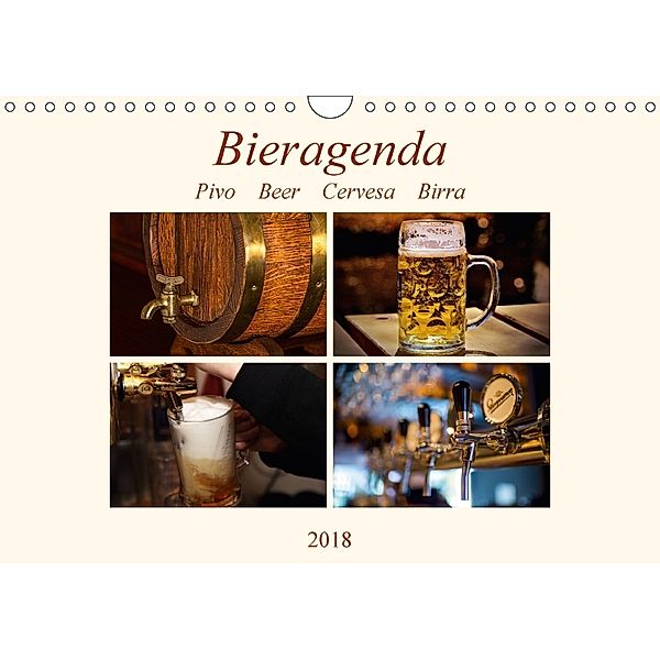 Bieragenda - Pivo Beer Cervesa Birra (Wandkalender 2018 DIN A4 quer), Matthias M. Krahe