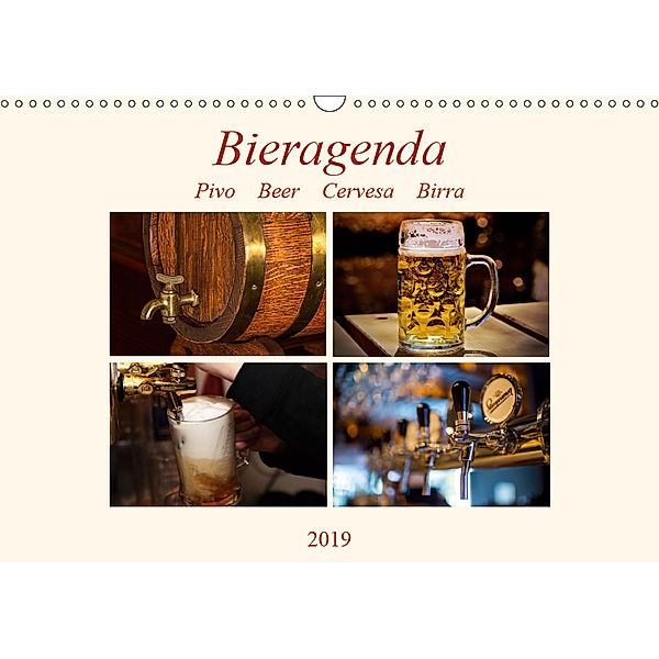 Bieragenda - Pivo Beer Cervesa Birra (Wandkalender 2019 DIN A3 quer), Matthias M. Krahe