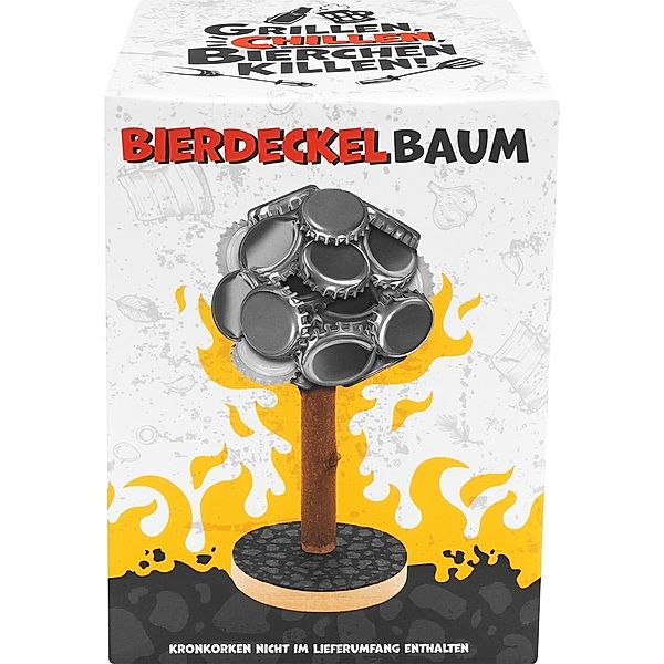 Bierdeckel-Baum Motiv Grillen