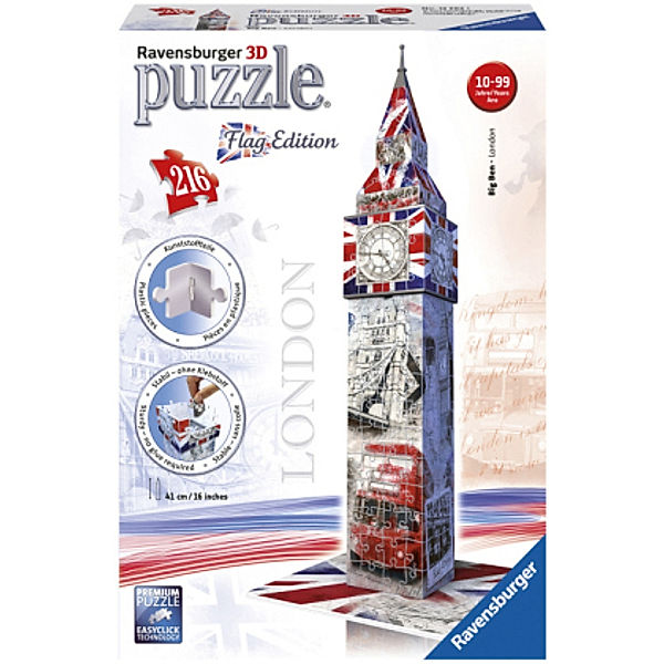 Big Ben - London, Flag Edition 3D (Puzzle)