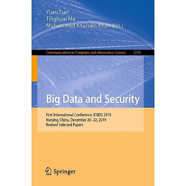 Big Data and Security / Communications in Computer and Information Science Bd.1210