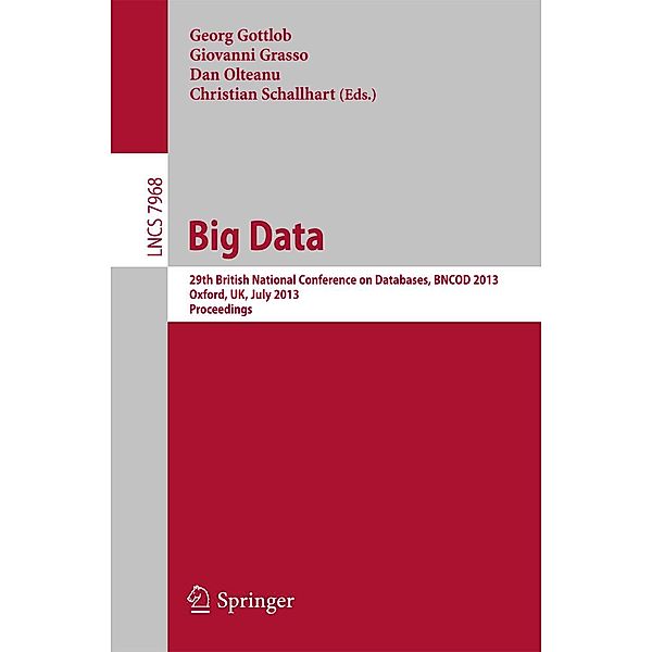 Big Data / Lecture Notes in Computer Science Bd.7968
