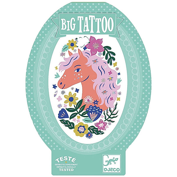 Djeco Big Tattoo-Sticker POETISCHES PFERD