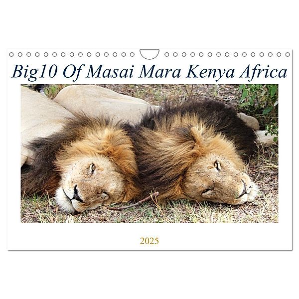 Big10 Of Masai Mara Kenya Africa (Wall Calendar 2025 DIN A4 landscape), CALVENDO 12 Month Wall Calendar, Calvendo, Harmit Ahuja