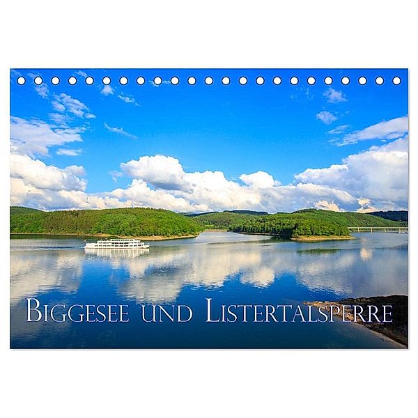 Biggesee und Listertalsperre (Tischkalender 2025 DIN A5 quer), CALVENDO Monatskalender, Calvendo, Dominik Wigger