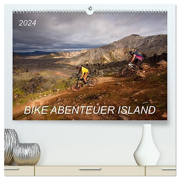 Bike Abenteuer Island (hochwertiger Premium Wandkalender 2024 DIN A2 quer), Kunstdruck in Hochglanz, Franz Faltermaier