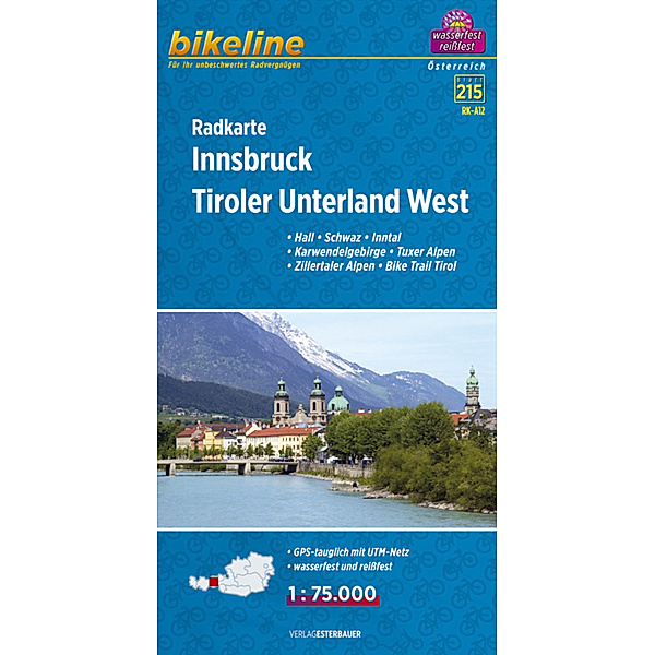 Bikeline Radkarte Innsbruck, Tiroler Unterland West