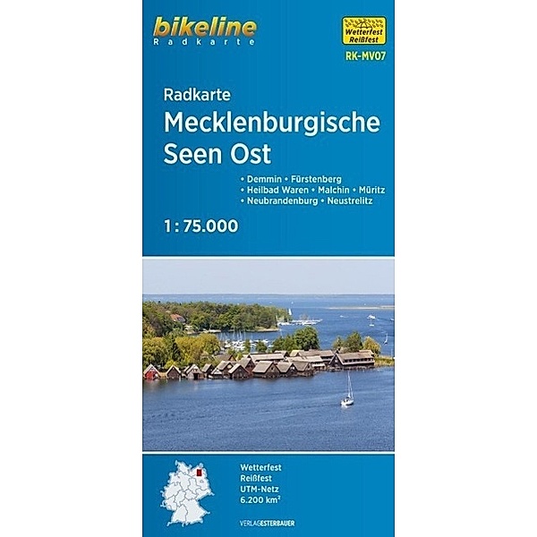 Bikeline Radkarte Mecklenburgische Seen, Ost