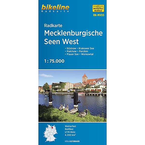 Bikeline Radkarte Mecklenburgische Seen West