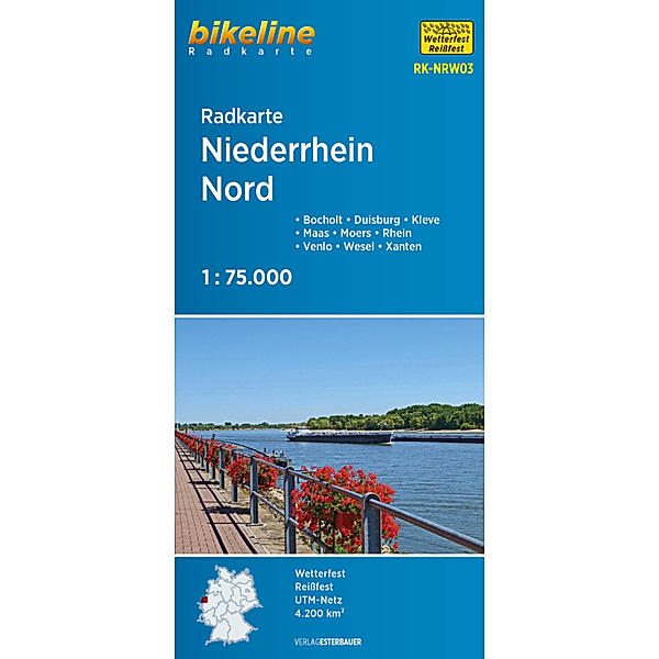 Bikeline Radkarte Niederrhein Nord
