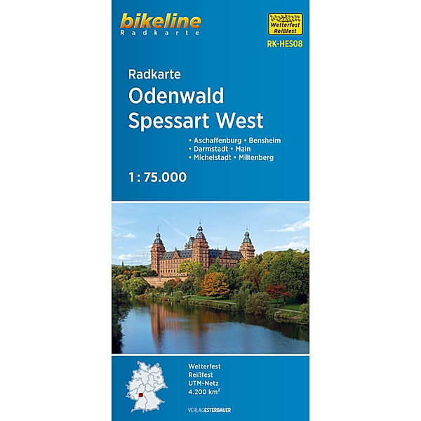 Bikeline Radkarte Odenwald, Spessart West