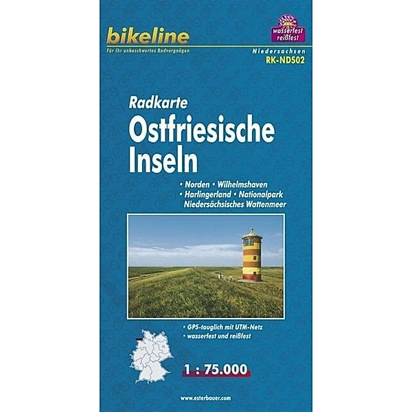 Bikeline Radkarte Ostfriesische Inseln