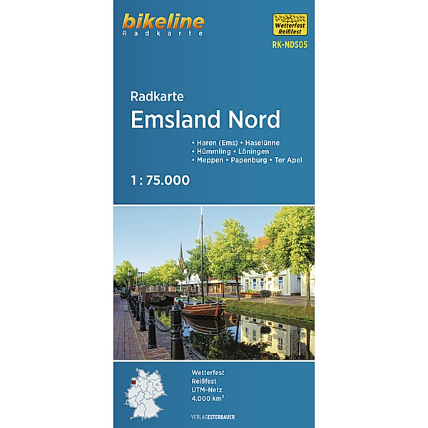 Bikeline Radkarte / Radkarte Emsland Nord (RK-NDS05)