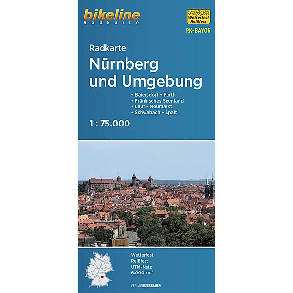 Bikeline Radkarte / Radkarte Nürnberg und Umgebung (RK-BAY06)