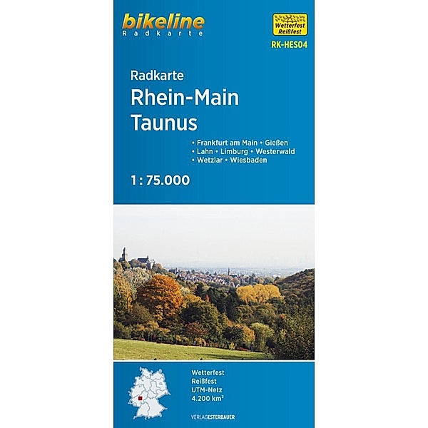 Bikeline Radkarte Rhein-Main-Taunus