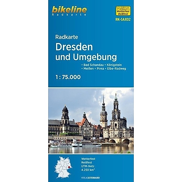 Bikeline Radkarte / RK-SAX02 / Bikeline Radkarte Dresden und Umgebung
