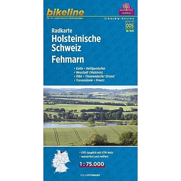 Bikeline Radkarte / RKSH05 / Bikeline Radkarte Holsteinische Schweiz, Fehmann