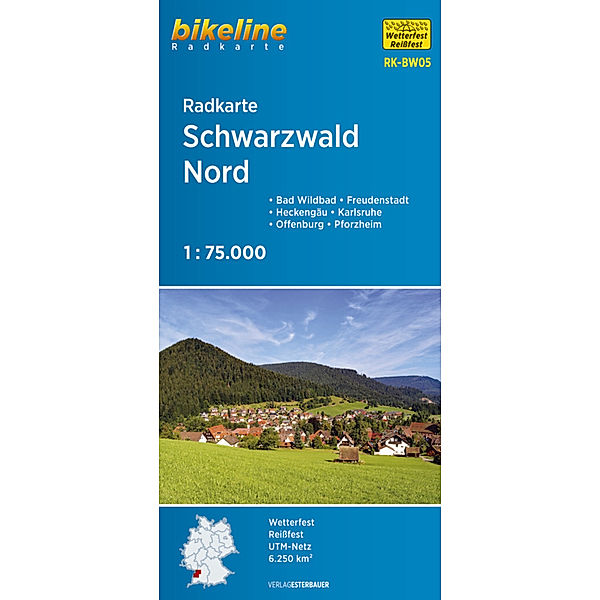 Bikeline Radkarte Schwarzwald Nord