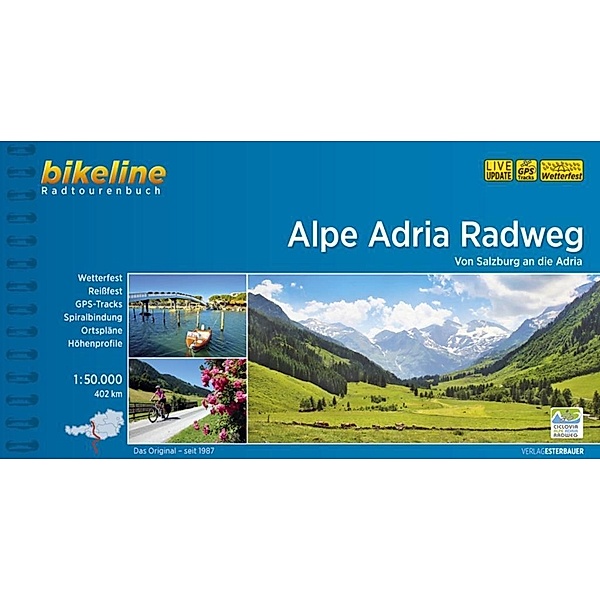 Bikeline Radtourenbuch Alpe Adria Radweg