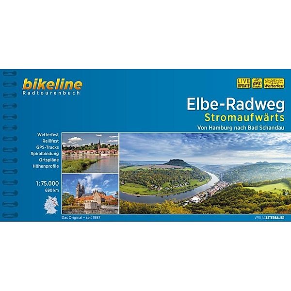 Bikeline Radtourenbuch Elbe-Radweg Stromaufwärts