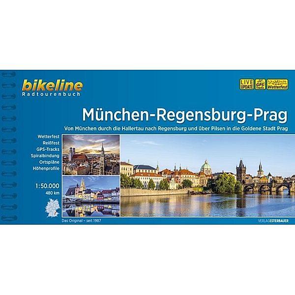 Bikeline Radtourenbuch München-Regensburg-Prag